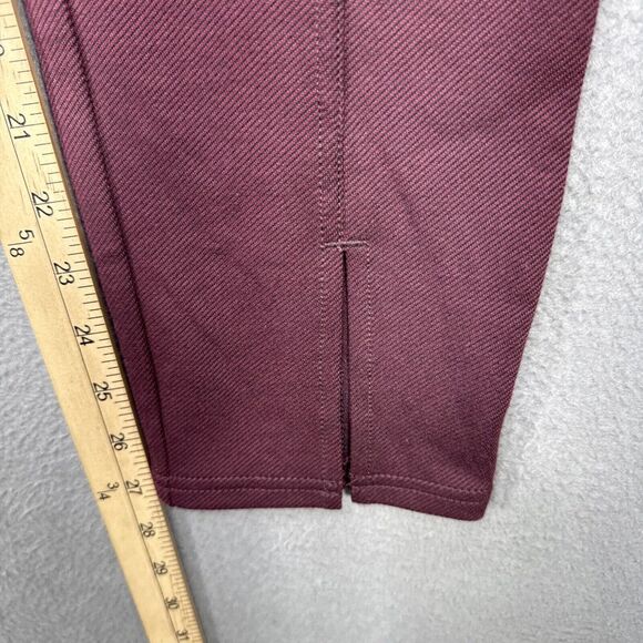 Maeve Anthropologie Womens Size 6 Plum Purple High Rise Seamed Split Hem Skinny - Picture 5 of 12